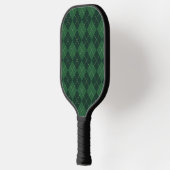 Raquette De Pickleball Design Motif Jacquard vert et noir (Gauche)