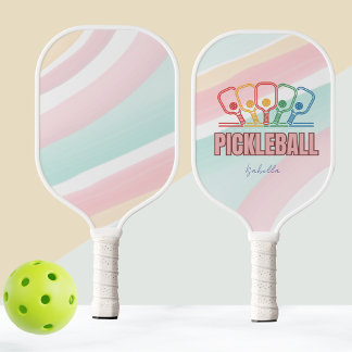 Raquette De Pickleball Design Pastel coloré