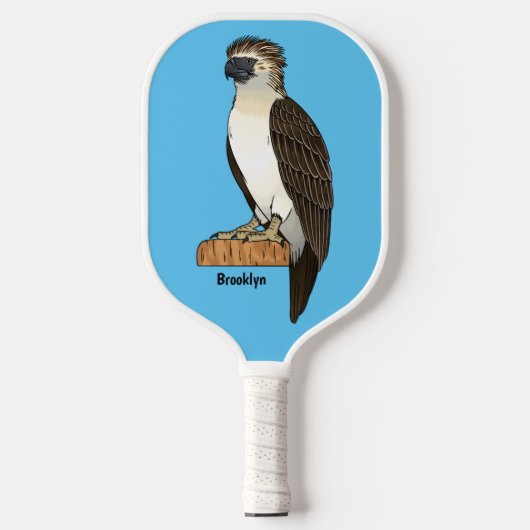 Raquette De Pickleball dessin animé d'aigle des Philippines (Recto)
