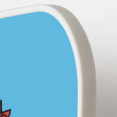 Raquette De Pickleball dessin animé de gâteau mariage (Détail gauche)