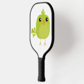Raquette De Pickleball Dessin Animé Oiseau Vert (Gauche)