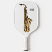 Raquette De Pickleball dessin animé saxophone (Verso)