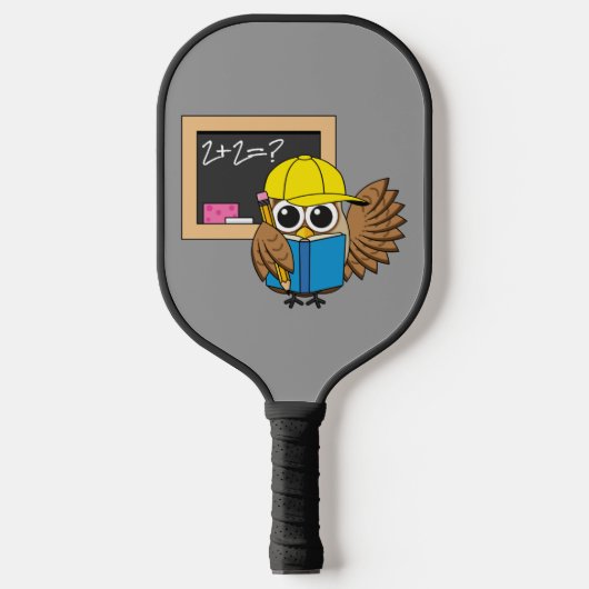 Raquette De Pickleball Dessin de chouette écolière (Recto)