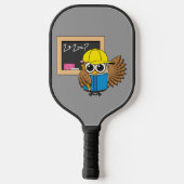 Raquette De Pickleball Dessin de chouette écolière (Verso)