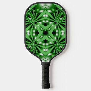 Raquette De Pickleball Dessin en perspective avec dégradé vert