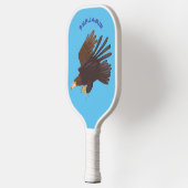 Raquette De Pickleball dessin humoristique d'aigle royal (Gauche)