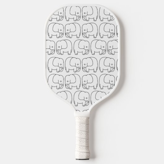 Raquette De Pickleball Dessiner bébé éléphant (Recto)