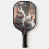 Raquette De Pickleball Deux lapins mignons avec sakura Pickleball Paddle (Recto)