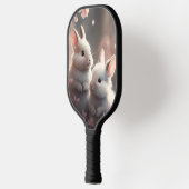 Raquette De Pickleball Deux lapins mignons avec sakura Pickleball Paddle (Gauche)
