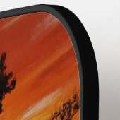 Raquette De Pickleball DG Peintures Reflet du Coucher de Soleil (Détail gauche)