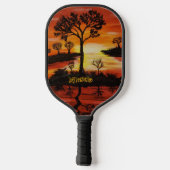 Raquette De Pickleball DG Peintures Reflet du Coucher de Soleil (Verso)