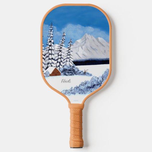 Raquette de Pickleball d'Hiver enneigé (Recto)