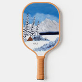 Raquette de Pickleball d'Hiver enneigé (Verso)