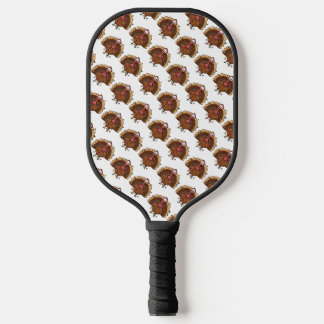 Raquette De Pickleball Dinde festive avec guirlandes lumineuses