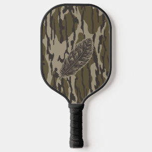 Raquette De Pickleball Dindon Plume Fonds Camo Forêt