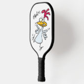 Raquette De Pickleball Dingue de poulet et de dessin drôle (Gauche)
