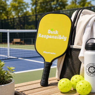 Raquette De Pickleball Dink de manière responsable Nom Citrine Jaune