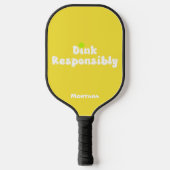 Raquette De Pickleball Dink de manière responsable Nom Citrine Jaune (Recto)