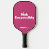 Raquette De Pickleball Dink de manière responsable Nom Quartz Rose (Recto)