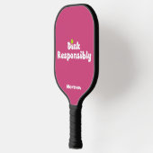 Raquette De Pickleball Dink de manière responsable Nom Quartz Rose (Gauche)