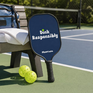 Raquette De Pickleball Dink de manière responsable Nom Saphir Bleu