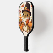 Raquette De Pickleball Dinosaur de Thanksgiving mignon (Gauche)