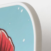 Raquette De Pickleball Dinosaure sucre de canne de Noël mignon (Détail gauche)