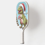 Raquette De Pickleball Dinosaure sucre de canne de Noël mignon (Gauche)