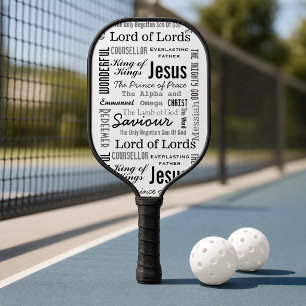 Raquette De Pickleball Dix-sept noms chrétiens de Jésus