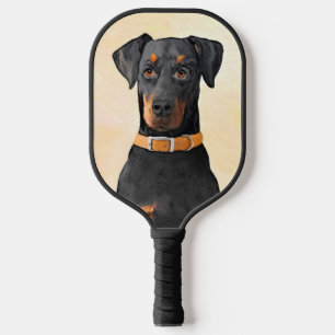 Raquette De Pickleball Doberman Pinscher Peinture non découpée Art origin