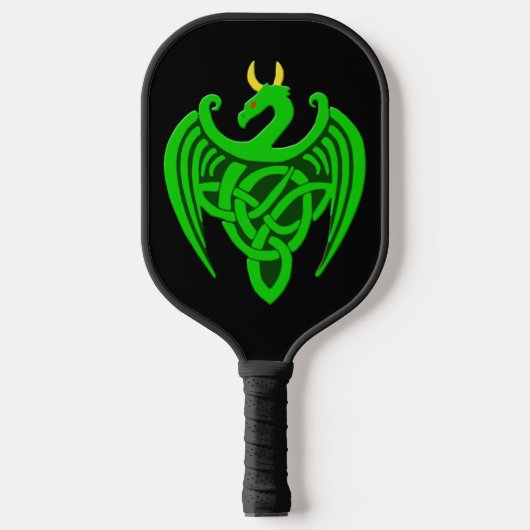 Raquette De Pickleball Dragon céleste vert (Recto)