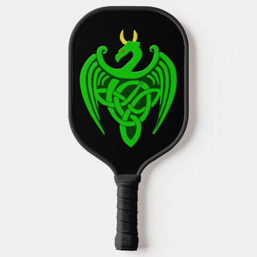 Raquette De Pickleball Dragon céleste vert (Verso)