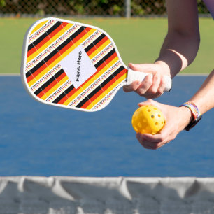 Raquette De Pickleball Drapeau allemand Allemagne Nom personnalisé en mos