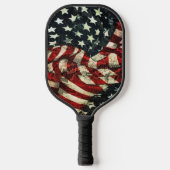 Raquette De Pickleball Drapeau américain-Camouflage par Shirley Taylor (Recto)