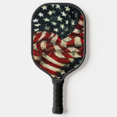 Raquette De Pickleball Drapeau américain-Camouflage par Shirley Taylor (Verso)