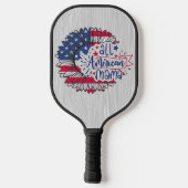 Raquette De Pickleball Drapeau américain de la Mama (Verso)