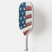 Raquette De Pickleball Drapeau américain en bois (Gauche)