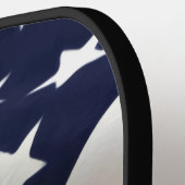 Raquette De Pickleball Drapeau américain moderne Nom personnalisé Patriot (Détail gauche)