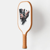 Raquette De Pickleball Drapeau américain. Pompier (Gauche)