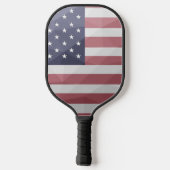 Raquette De Pickleball Drapeau américain Rouge Blanc Bleu Amérique Mesh g (Verso)