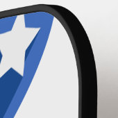 Raquette De Pickleball drapeau américain rouge blanc et bleu (Détail gauche)