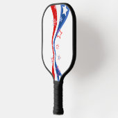 Raquette De Pickleball drapeau américain rouge blanc et bleu (Gauche)