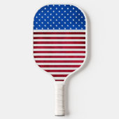 Raquette De Pickleball Drapeau américain Stars and Stripes par Shirley Ta (Recto)