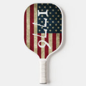 Raquette De Pickleball Drapeau américain vintage 1776 Patriotique  (Recto)