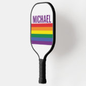 Raquette De Pickleball Drapeau arc-en-ciel LGBTQ (Gauche)