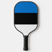 Raquette De Pickleball Drapeau/armoiries de l'Estonie (Verso)
