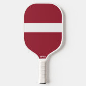 Raquette De Pickleball Drapeau/armoiries de Lettonie (Verso)