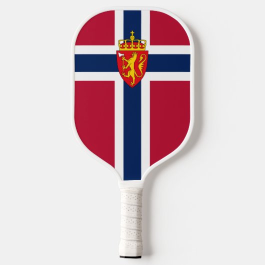 Raquette De Pickleball Drapeau/Armoiries de Norvège (Verso)