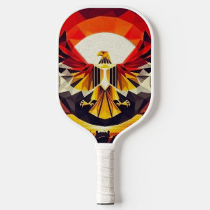 Raquette De Pickleball Drapeau artistique égyptien Aigle