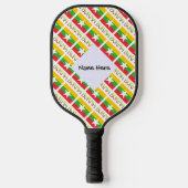 Raquette De Pickleball Drapeau birman avec votre nom (Recto)